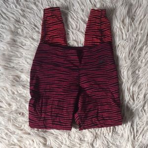 Red Nike Dri Fit Leggins